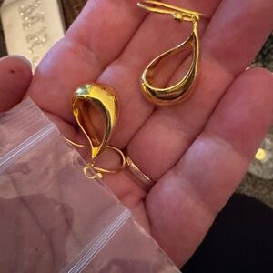Elegant Gold Teardrop Earrings